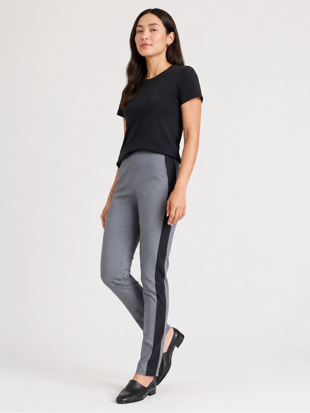 Kit and Ace Woman Gray Trouser Pants US8 Classic Minimal Preppy Travel Office
